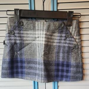 Jacadi Paris Plaid Wool Skirt